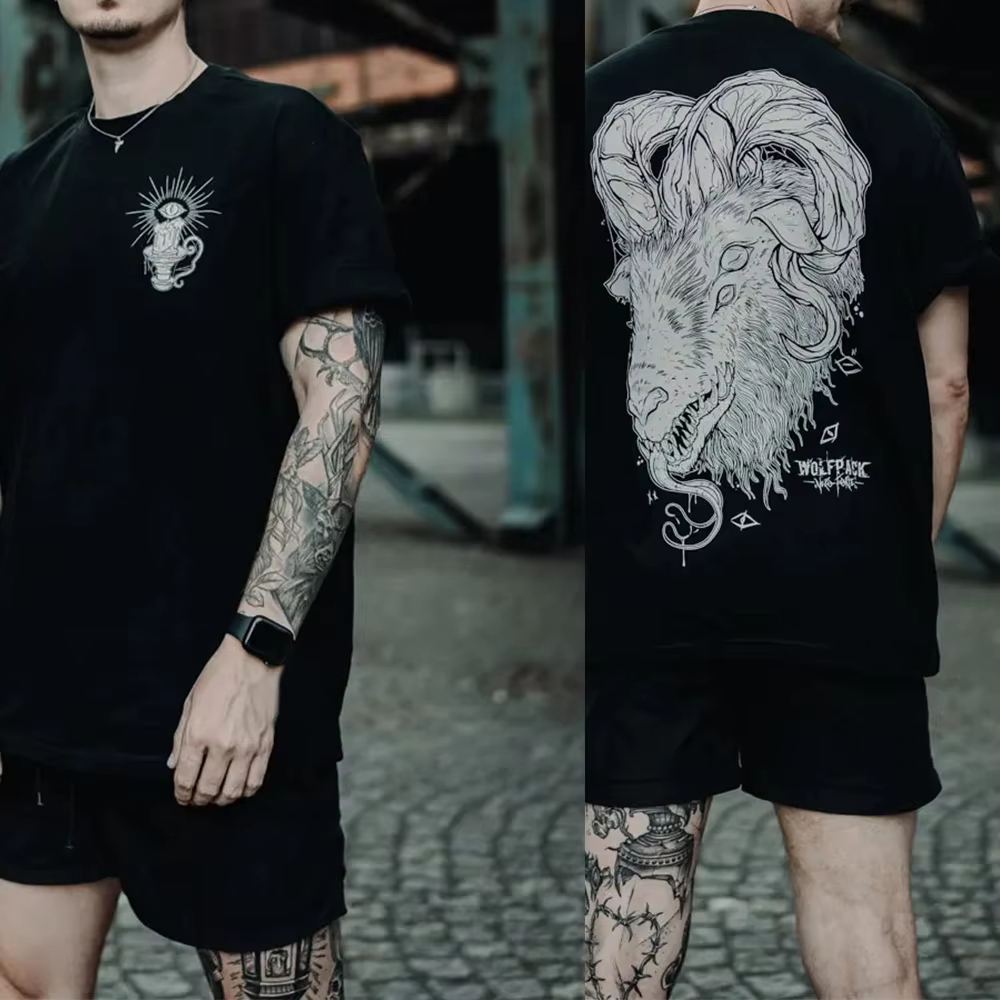 THE MOON Cat ​​Tattoo Style Tr - Streetwear Brand Cat review and price