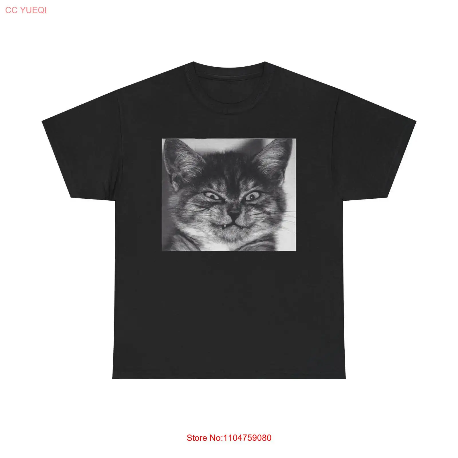 Funny Cat Face T Shirt BRAND N - Streetwear Brand Cat review and price