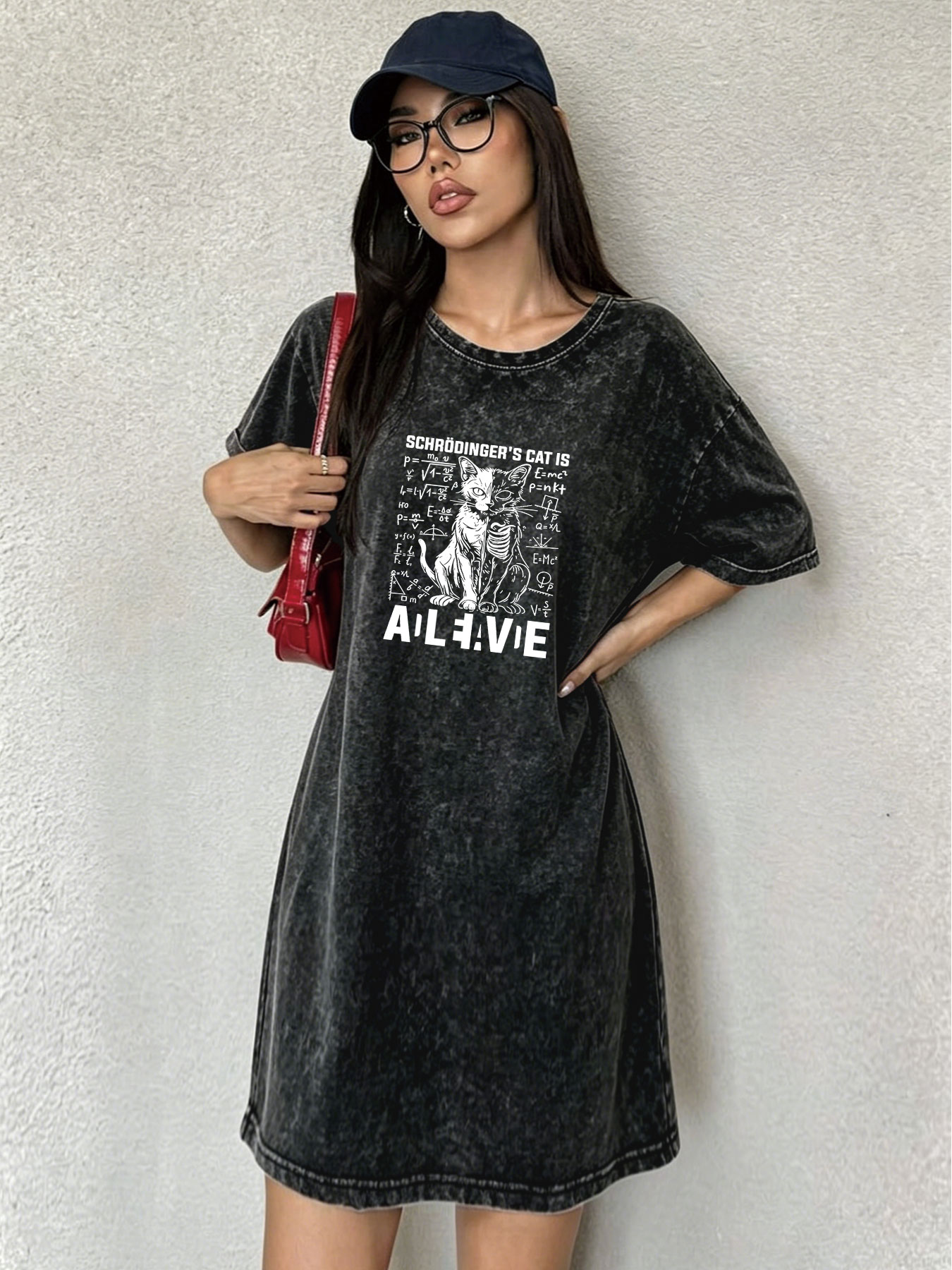 Vintage Washed Distressed T-Sh - Streetwear Brand Cat review and price